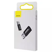 Переходник Adapter Baseus Ingenuity Series Mini OTG Type-C to USB 3.1 черного цвета