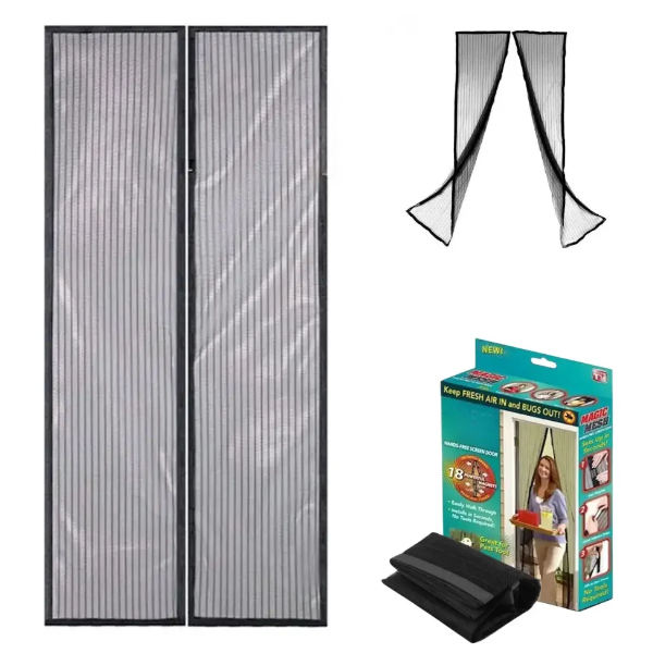 Антимоскітна сітка Magic Mash 210*100, москітна сітка фіранка, антимоскітна штора на двері, фото 1