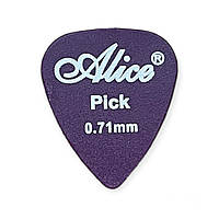 Медиатор для гитары 0.71 мм фиолетовый Alice