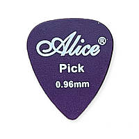 Медиатор для гитары 0.96 мм фиолетовый Alice