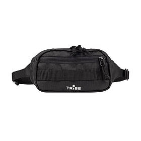 Поясна сумка Tribe Waist Bag 1.5L Black (Oxford 600D, Molle, Україна)
