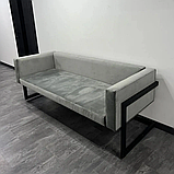 Диван ЛОФТ Престон + м'які, водонепроникні, комфортні, зі знімними чохлами подушки для офісу, дому, дачі, фото 3