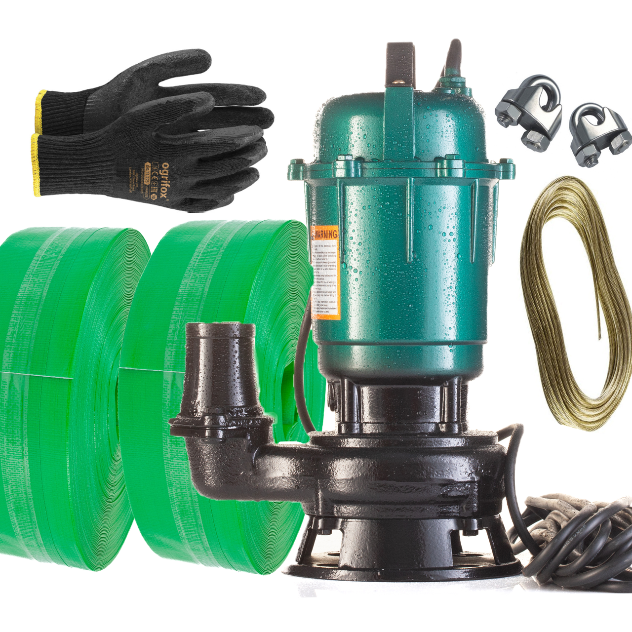 ФЕКАЛЬНЫЙ НАСОС AQUATIC ALX12-1.3 с измельчителем (без поплавка) + шланг 50м, фото 1