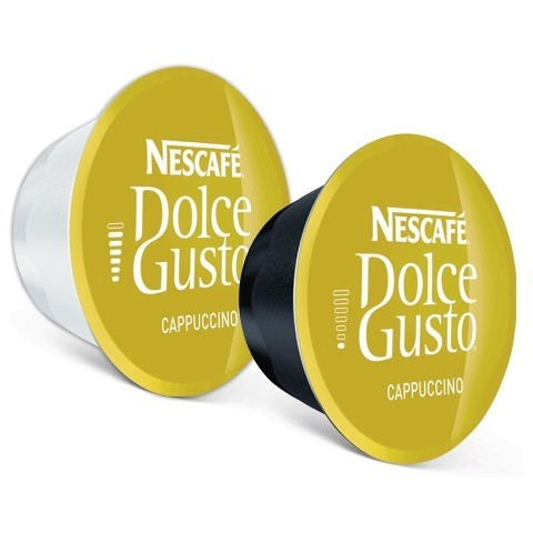 Поштучно! Кава в капсулах NESCAFE Dolce Gusto Cappuccino 16 шт Нескафе Дольче Густо Капучино