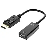 Кабель переходник DisplayPort DP на HDMI 4K 10см