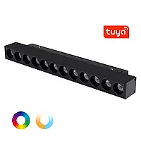 LED светильник трековый Mi-light TUYA RGB+W 6W 2700-6500К черный SPL-MG5-06NRF