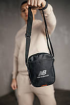 Барстека чорна New Balance із сіткою, модна чоловіча сумка через плече, тканинна барсетка