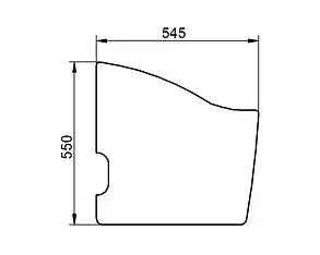 Скло дверей нижнє JCB 8030  827/80396