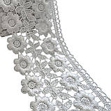 Мереживо макраме 7,5 см колір - білий, фото 3