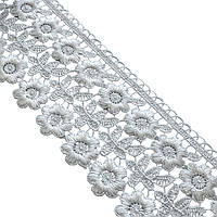 Мереживо макраме 7,5 см колір - білий