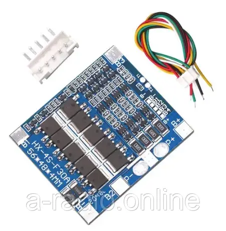 BMS контролер 4S 3,2V LiFePo4 12,8V 30A заряду/розряду, YC128