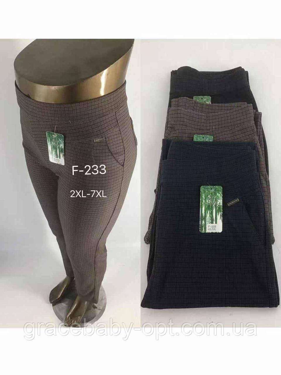 Штани жіночі оптом, 2XL-7XL рр., № Mar-F233