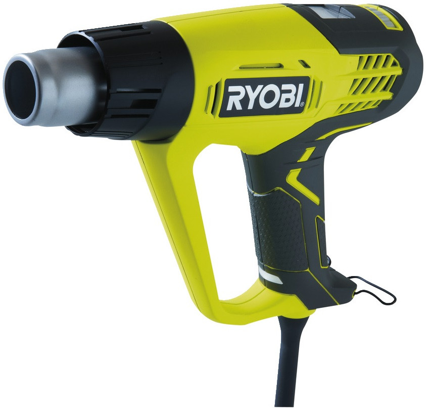 Ryobi Фен EHG2020LCD промисловий, 2000Вт, 250 / 500л / хв, 50-650С, LCD, 0.8кг