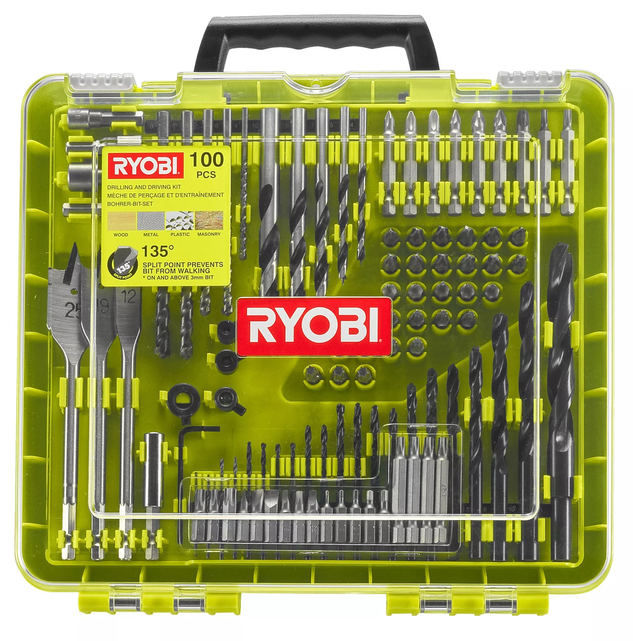 Ryobi Набір свердел і біт RAKDD100, 100 шт