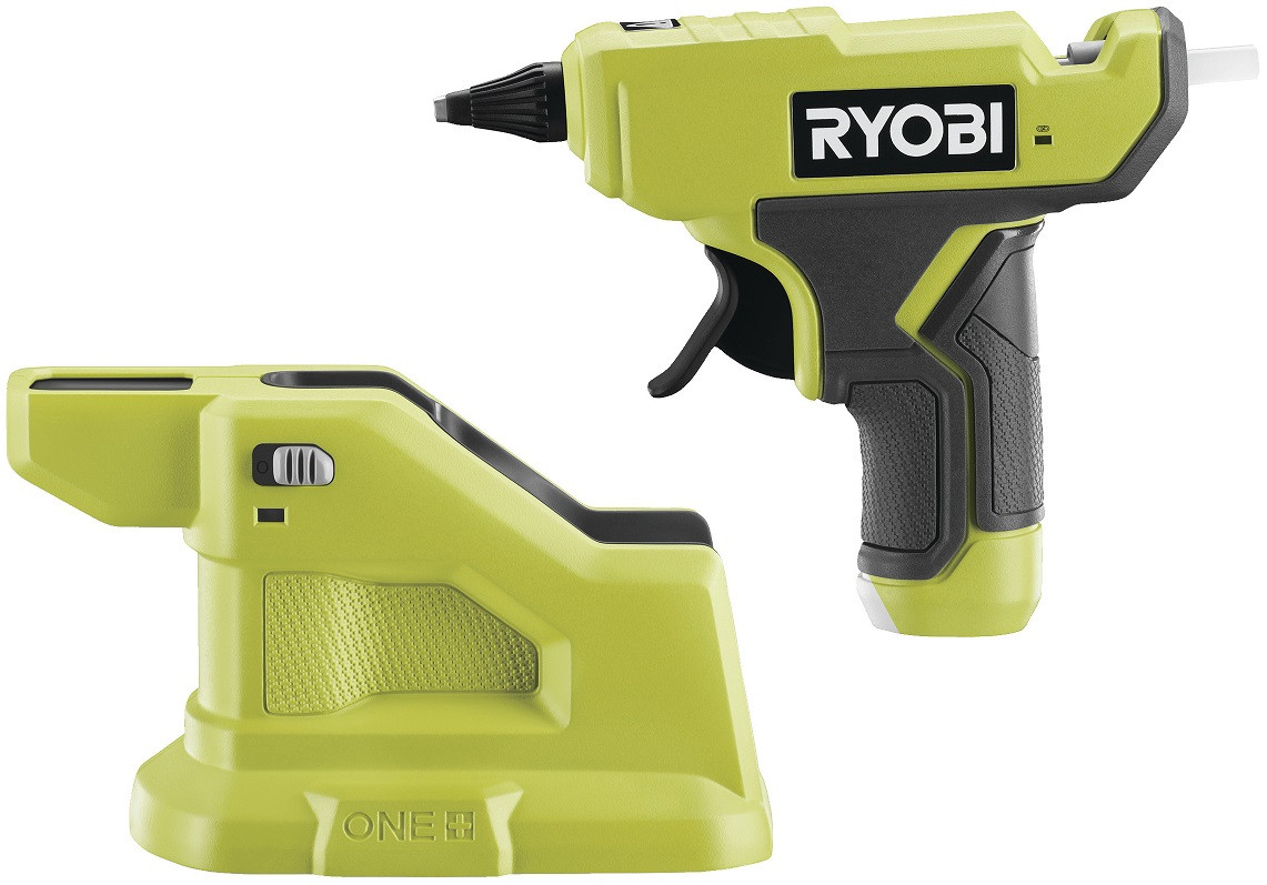 Ryobi Пістолет клейовий ONE+ RGLM18-0, акумуляторний, 18В, стрижень 7мм (без АКБ та ЗП)