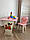 Дитячий стіл-парта і стільчик рожевий фігурний!  Для гри, навчання, малювання., фото 7