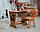 Стол-парта з кришкою хмарко та стільчик фігурний дитячийДля гри, навчання, малювання., фото 3