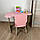 Стол-парта з кришкою хмаринка та стільчик фігурний рожевий.Для гри,навчання, малювання., фото 8