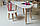 Дитячий  білий стіл хмарка і стільчик зайчик рожевий. Білий столик дитячий, фото 2
