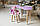 Стол хмарка та стільчик коронка фіолетовий дитячий. Столик для  їжі, гор, занять., фото 3