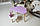 Стол хмарка та стільчик коронка фіолетовий дитячий. Столик для  їжі, гор, занять., фото 5