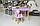 Стол хмарка та стільчик коронка фіолетовий дитячий. Столик для  їжі, гор, занять., фото 9