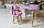 Стіл тучка і стільчик метелик дитячий фіолетовий. Для занять, ігор, їжі., фото 4