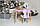 Столик тучка і стільчик метелик дитячий фіолетовий з білим сидінням. Столик для занять, ігор, їжі, фото 5