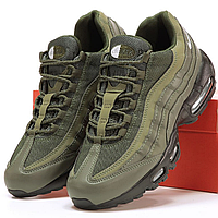 Кроссовки мужские и женские Nike air max 95 Khaki Black / Найк аир макс 95 хаки черные