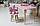 Дитячий прямокутний стіл і стільчик зайчик.Столик рожевий дитячий, фото 4