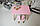 Дитячий  рожевий прямокутний стіл і стільчик зайка з білим сидінням. Столик рожевий дитячий, фото 6