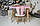 Дитячий  рожевий прямокутний стіл і стільчик зайка з білим сидінням. Столик рожевий дитячий, фото 9