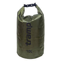 Гермомешок Tramp PVC Diamond Rip-Stop оливковый 10л TRA-111-olive OIU