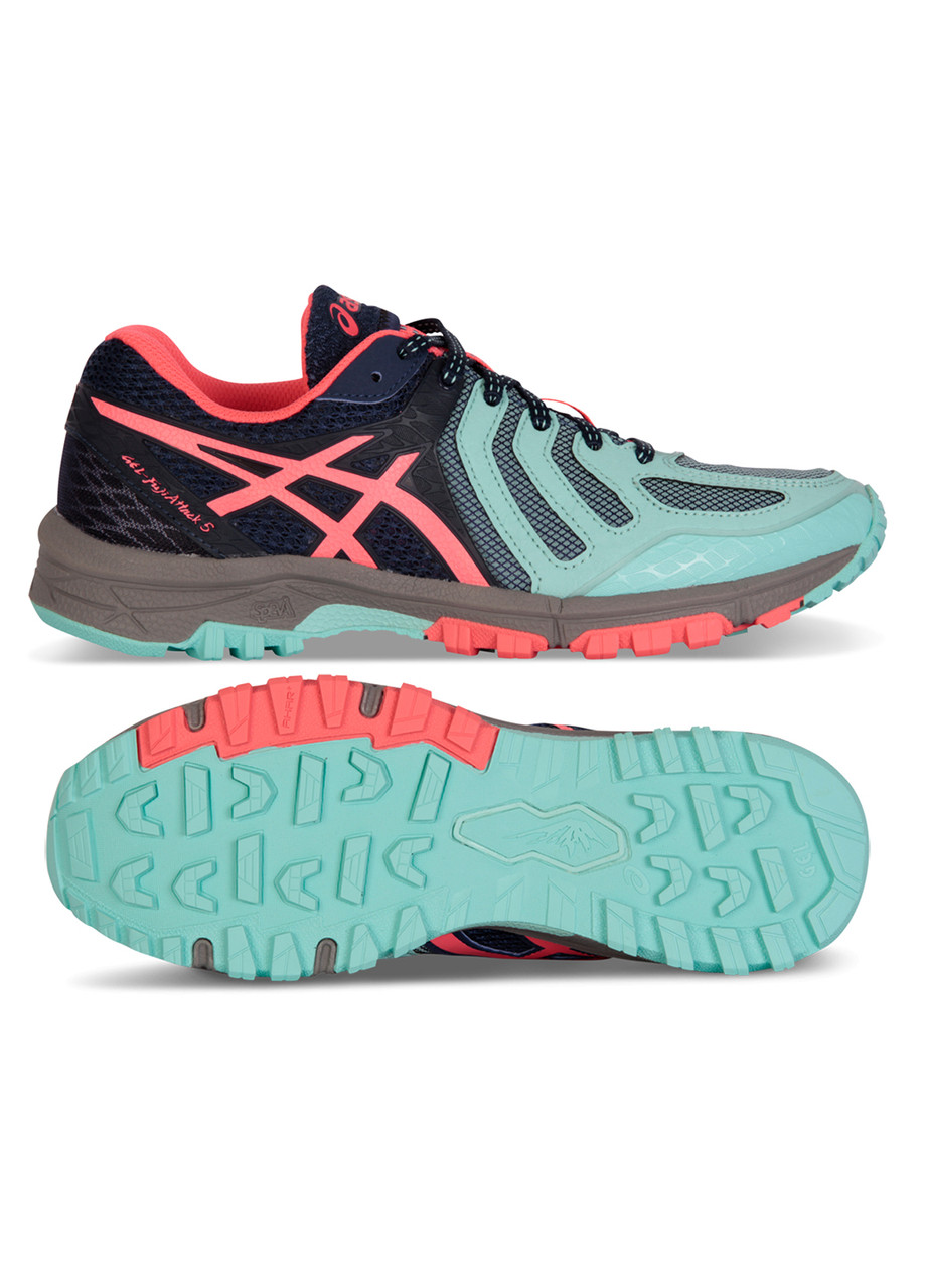 Кросівки жіночі Asics Gel-FuJiAttack 5 Wmn 35,5 (22,5 см) Aqua Splash/Diva Pink/Indigo Blue