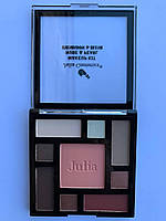Палетка тіні + рум'яна Julia Cosmetics (JC-718) (01) (палетка, тіні, туш, макіяж, макіяж, makeup, підводка) KA