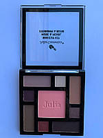 Палетка тіні + рум'яна Julia Cosmetics (JC-718) (02) (палетка, тіні, туш, макіяж, макіяж, makeup, підводка) KA