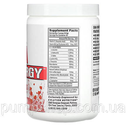 Амінокислоти EVLution Nutrition EAA Energy 375 г (30 порц.) (фруктовий пунш), фото 3