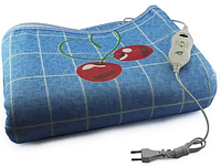 Простынь электрическая Electric Blanket 150х180 см (в клеточку, вишни) KA