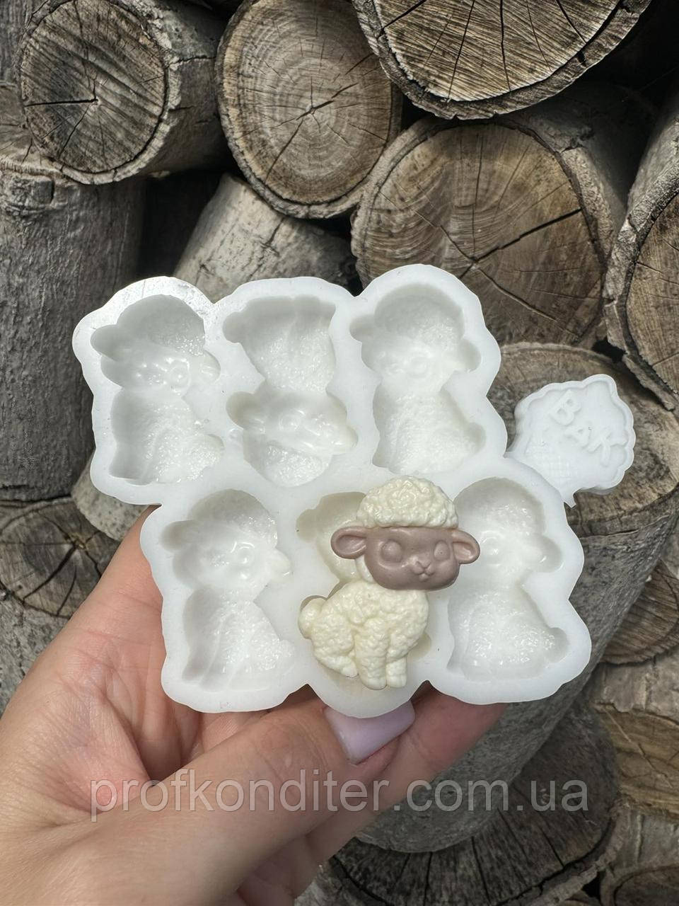 Ексклюзив! Силіконовий молд для шоколаду та ін  "Цукерки - барашки №2", фото 1