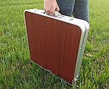 Стіл 120 см валіза зі стільцями трансформер похідний Столик для виїзду на природу зі стільцями для кемпінгу, фото 5
