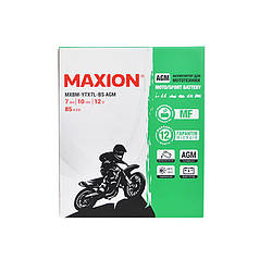 Mото акумулятор MAXION MXBM-YTX7L-BS (12V, 7Ah, 85A, -/+)