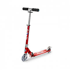 Дитячий Самокат MICRO серии Sprite Червоний зі смужками SA0178