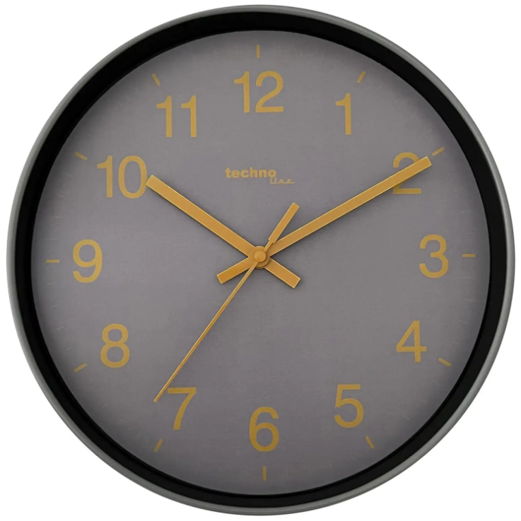 Годинник Кухонний Кварцовий Настінний для дому Technoline WT7525 Grey (WT7525) Німеччина
