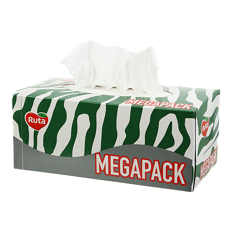 /Серветки косметичні Family Pack 20х21 см 226 шт 2сл білий (12 шт/ящ) RUTA, фото 1