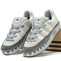Кроссовки женские и мужские Adidas Adimatic x Neighborhood Grey White / Адидас Адиматик серые