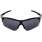 Cпортивні сонячні окуляри велокалочки Oakley 107 Black-Grey, фото 2