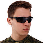 Cпортивні сонячні окуляри велокалочки Oakley 107 Black-Grey, фото 5