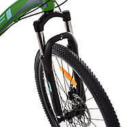 Спортивний велосипед 26 дюймів (рама 19", швидкість 21) Profi G26VELOCITY A26.1 Зелено-чорний, фото 4