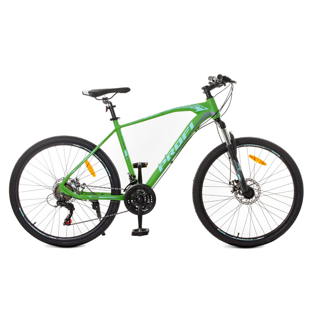Спортивний велосипед 26 дюймів (рама 19", швидкість 21) Profi G26VELOCITY A26.1 Зелено-чорний