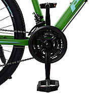 Спортивний велосипед 26 дюймів (рама 19", швидкість 21) Profi G26VELOCITY A26.1 Зелено-чорний, фото 7